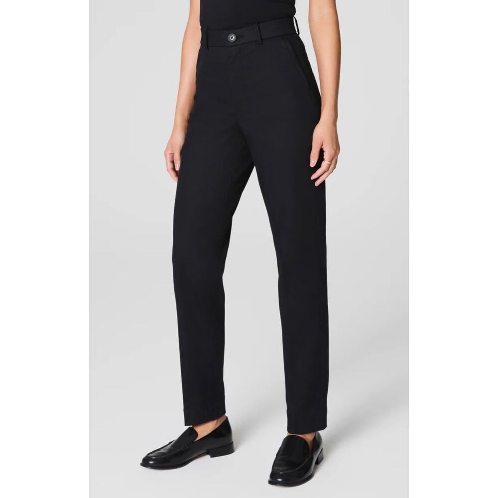 Spanx Supersmooth Stretch Twill Slim Straight Pant Size S Black DRM - Picture 2 of 10